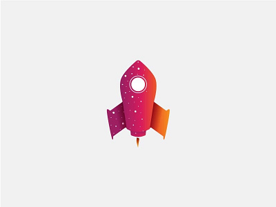 Rocketship adobe adobe illustrator dailylogochallenge day1 logo logo design logo designer rocketship vector vibrant