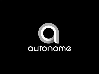 Autonome a adobe adobe illustrator autonome daily logo challenge logo logo design logo designer minimal minimal logo self driving car vector