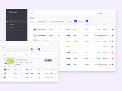 Dashboard CRM system