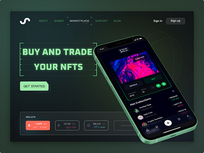 Landing Page NFT Marketplace App