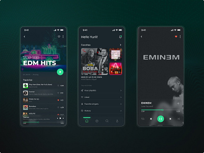 Music Player App 🎵 design mobile app music player ui ux