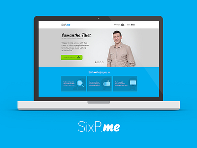 SixP.me - homepage design landingpage ui web