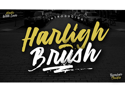 Harligh Brush bestseller brush calligraphy brush font font font awesome font bundle popular script font typeface