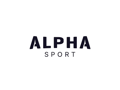 Alpha Sport: Logo alpha alpha sport branding logo redesign sport ui