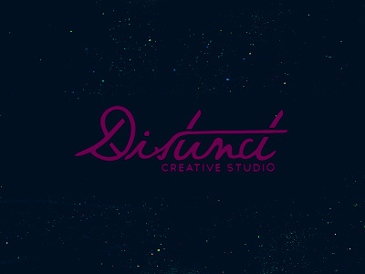 Distinct Logo Color black calligraphy community creative design distinct dribbble logo monogram purple shot studio