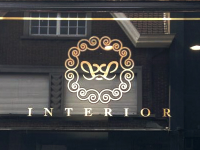 Llinterior monogram gold gold foil in interior ll monogram ornament practice using