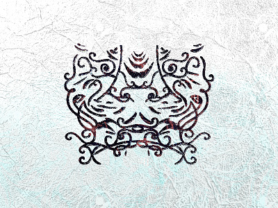 Chinese Dragon blue chinese dragon lines logo merino ornaments robin