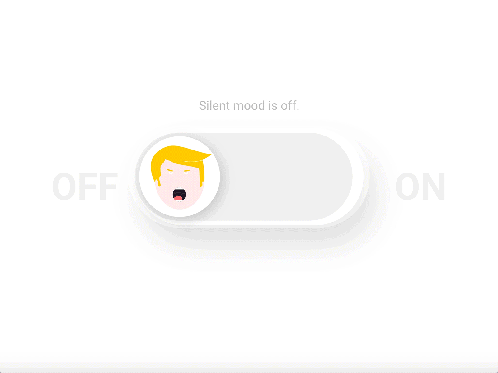 Day015 - ON/OFF switch adobe dailyui design interaction onoffswitch switch trump ui usa xd