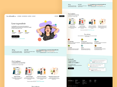 Landing page "Les débraillé.e.s"