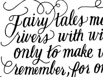 Fairy Tales gk chesterton hand lettering lettering quote script type