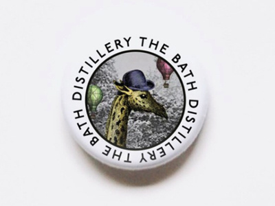 Bath Distillery Pin Badge badgedesign branding ilustration vintage