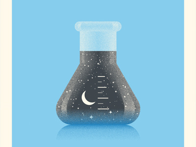 Beaker beaker illustration poster science space
