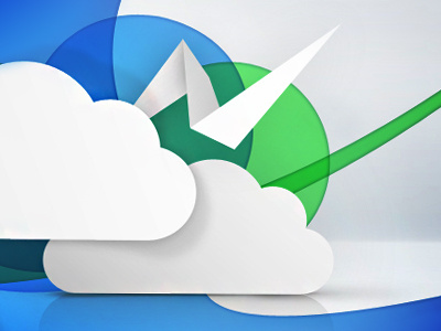 Paper Cloud blue cloud color green illustration layout paper slide storm web