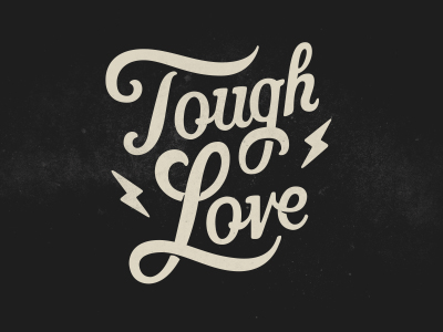 Though Love Animated hand lettering lettering lightning love though type