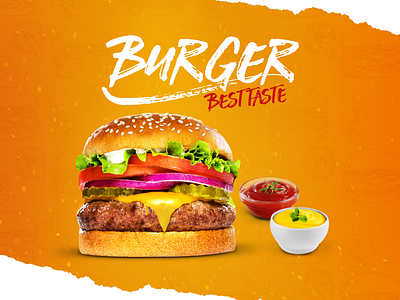 Burger burgers design illustration photoshop socialmedia
