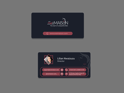 Complimentary Card For a Fashion House branding design ui design vector