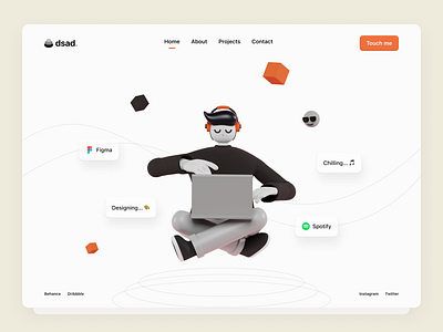 dsad. - Personal Website uidesign uiux visual webdesign