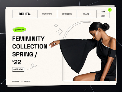 BRUTA. - Clothing Shop Web Concept