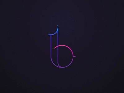 Bia Logo Reveal animation b color cute fine lines gradient lines logo logo animation logo reveal outline reveal