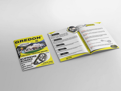 Brochure Design For V-Belt Company branding brochure design graphic design print design