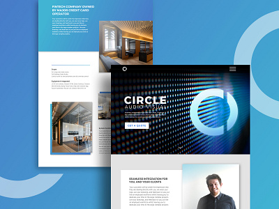 Circle AV branding design digital digital design flat freelance interface interface design ui ui design user interface ux web website