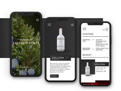 East Gate Spirits art direction brand branding design digital digital design flat flat lay freelance interface interface design mobile mobile design responsive ui ui design user interface ux web website