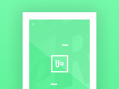 Urban Objects - Poster app design green interface ux visual design web web application