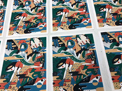 silkscreen printing "adventure" edition of 8