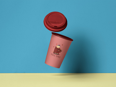 Coffee Cup Package Mockup - Midea Family: Autumn adobe photoshop art design graphic design illustration package package design package mockup