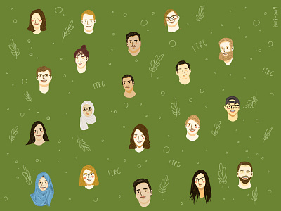 ITRC Family Portrait adobe photoshop art face illustration