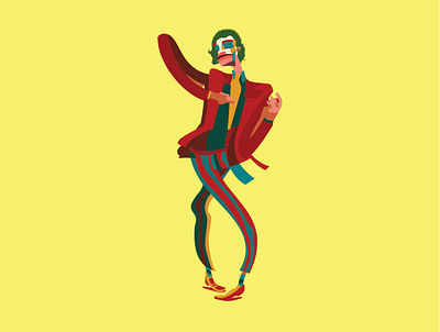 The Joker art character character design design dribble illustration illustrations illustrator joker joker movie vector art vector illustration