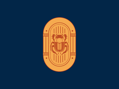 Emblem Scarab art branding design dribble emblem icon illustration logo vector