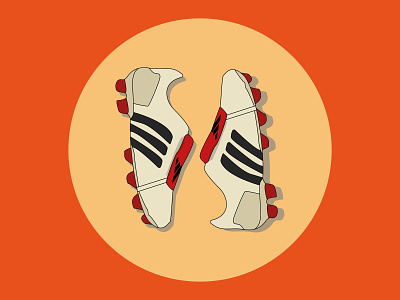 Adidas adidas design drawing dribble icon illustration orange shoe sneakers