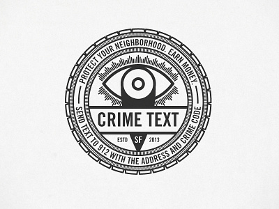 Crime Text logo spec
