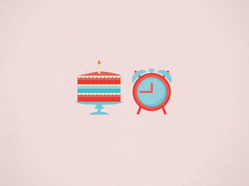 Birthday Alarm Icons by Derek Fidler on Dribbble