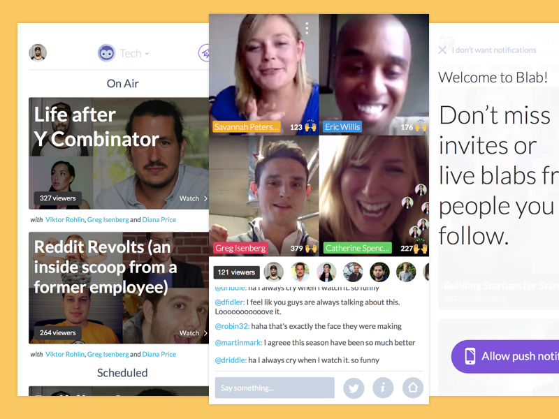 Blab For IOS By Derek Fidler For Bebo On Dribbble