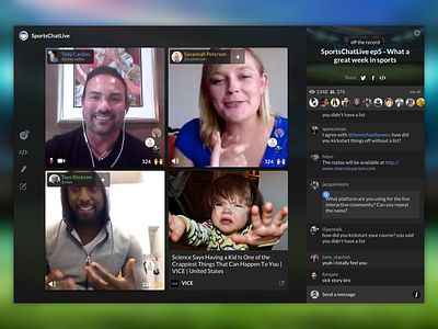 Blab - Live Experiments blab broadcast group chat live livestream on air streaming web