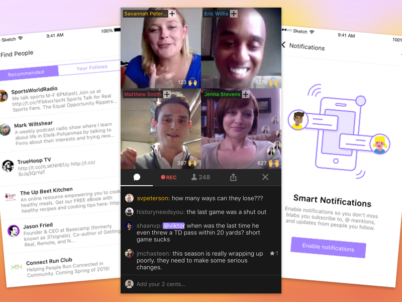 Blab IOS App - Live Stream & Other Improvements By Derek Fidler For ...