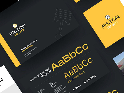 Pistón de Oro | Branding (2) branding car service design identidad identity logo logotipo mockup