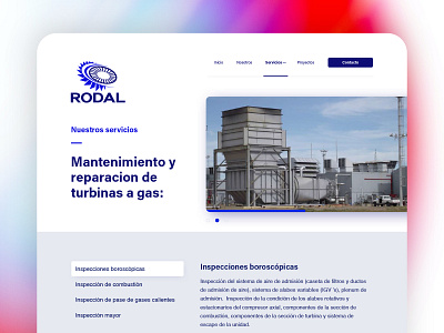 Rodal | Website industrial landing ui web website