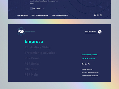 PSR | Website (2) communications landing telecommunications ui web website