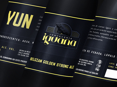 Cervecería Iguana - Yun | Branding beer bottle branding design empaque identity label logo logotipo mockup package design packaging