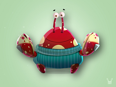 Shenzi character characterdesign crab crab character design game game art gamedesign illustration little crab mohamadbeheshtirad ui