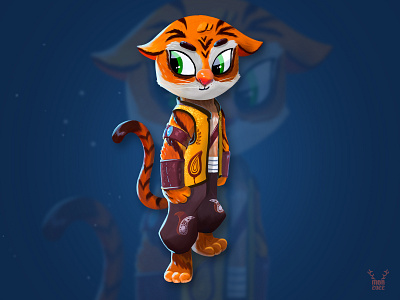 Hero character characterdesign cheetah design game game art gamedesign illustration mohamadbeheshtirad tiger tiger character ui