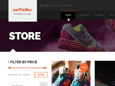 Extreme - Store pages added clean template coralixthemes extreme fitness gym psd premium