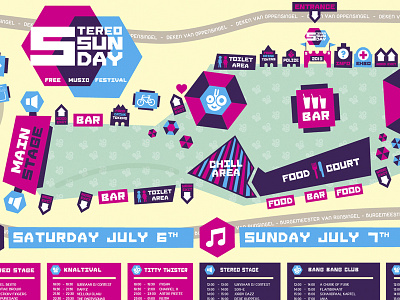 Stereo Sunday - Event Map dutch festival map music stereo stereo sunday summer
