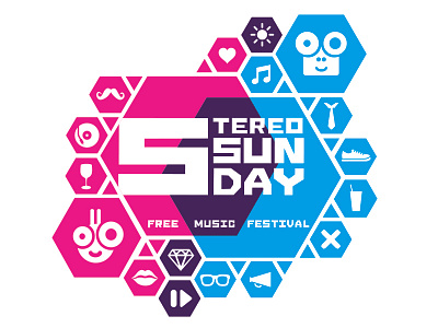 Stereo Sunday - Logo dutch festival map music stereo summer sunday