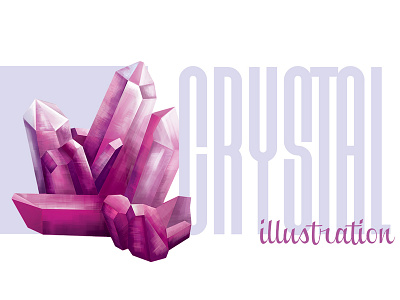 Crystal Illustration 2d 2d art art crystal illustration photoshop wacom wacom intuos
