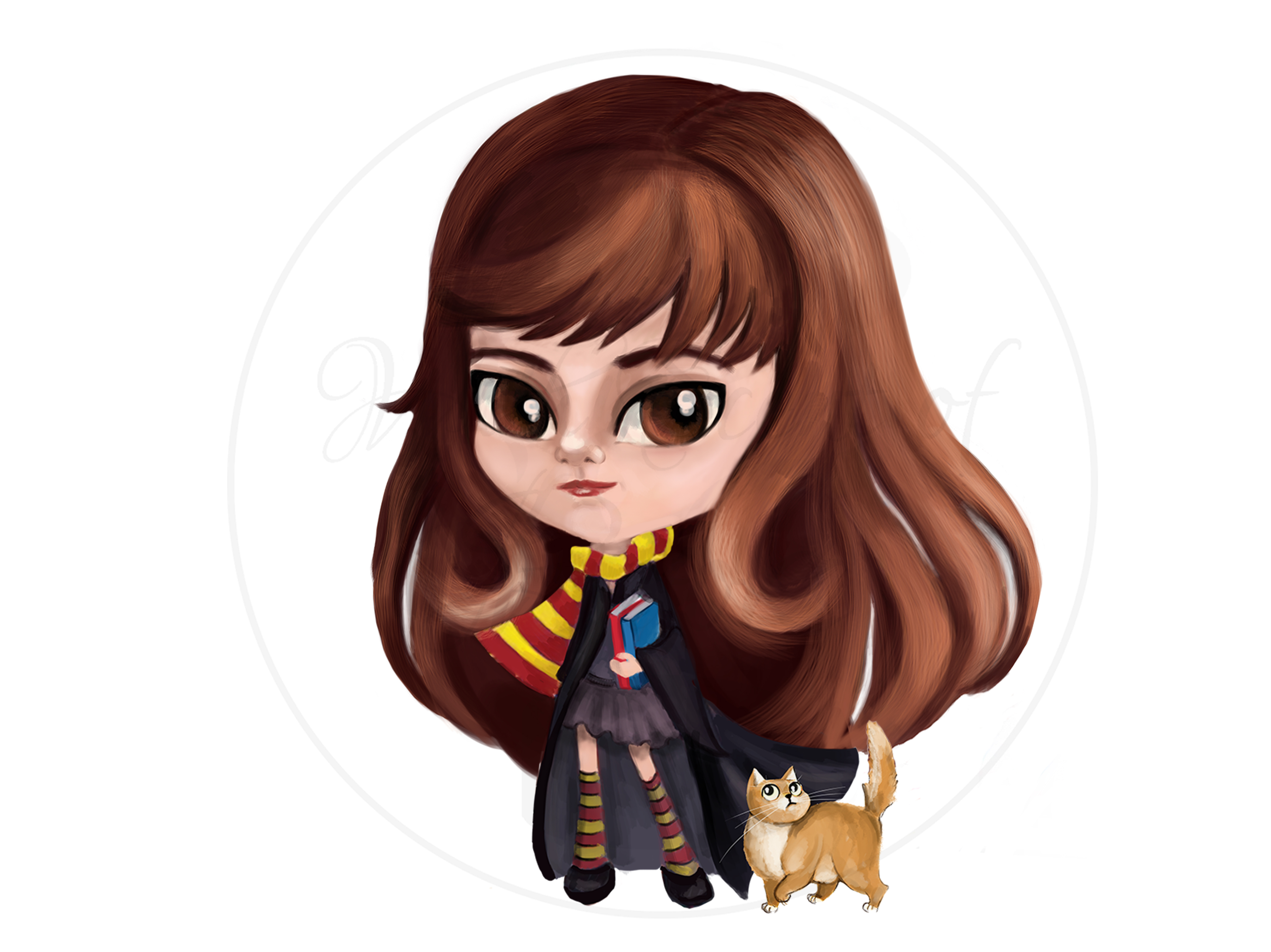 Hermione Granger Illustration by Stella Trifonova on Dribbble