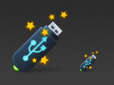 usb flash icon icon